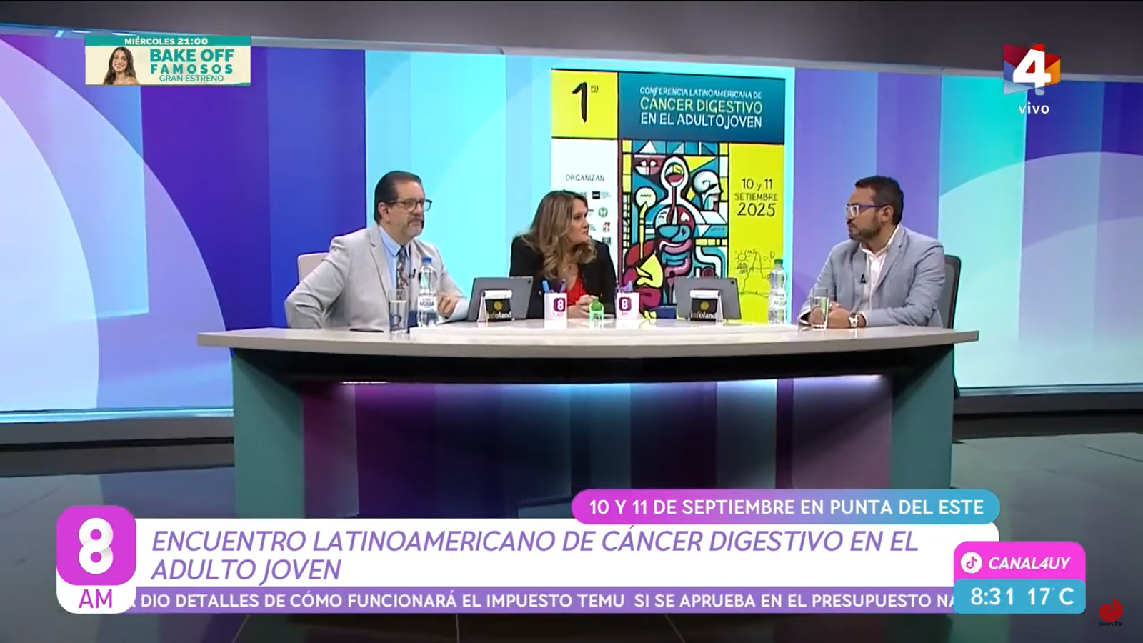 Dr. Santiago Fontes en 8 AM presenta la Conferencia Latinoamericana de Cáncer Digestivo en el Adulto Joven
